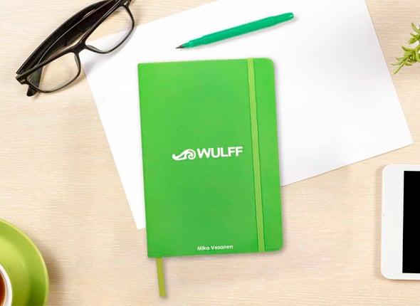 Paperi,vihko ja kynä Wulffilta