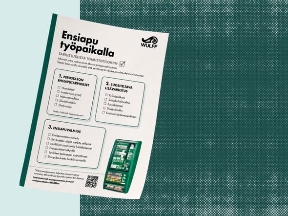 Wulff Oy Ab Ensiaputuotteiden tarkistuslista