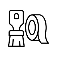 Pensseli-ja-maalarinteippi Pensseli-ja-maalarinteippi